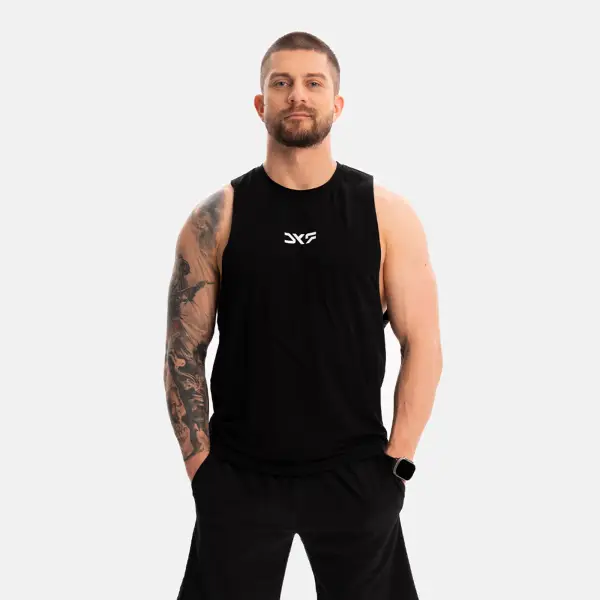 Zdjęcie katalogowe tank topy męskie czarny