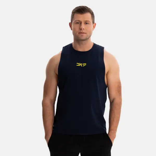 Zdjęcie katalogowe tank topy męskie granatowy