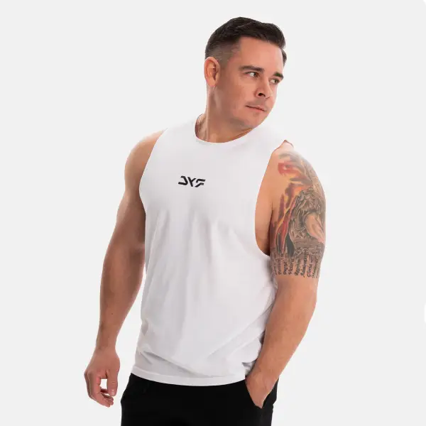 Zdjęcie katalogowe tank topy męskie biały
