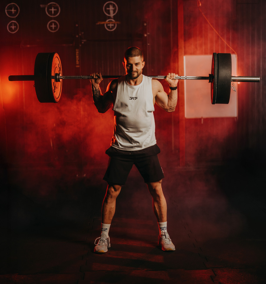 Koszulka sportowa DYF w akcji